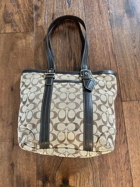 Vintage Coach Signature Monogram Bag
